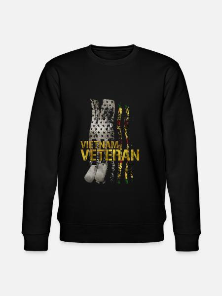 Vietnam Veteran - Stanley/Stella CHANGER Unisex Organic Sweatshirt - black
