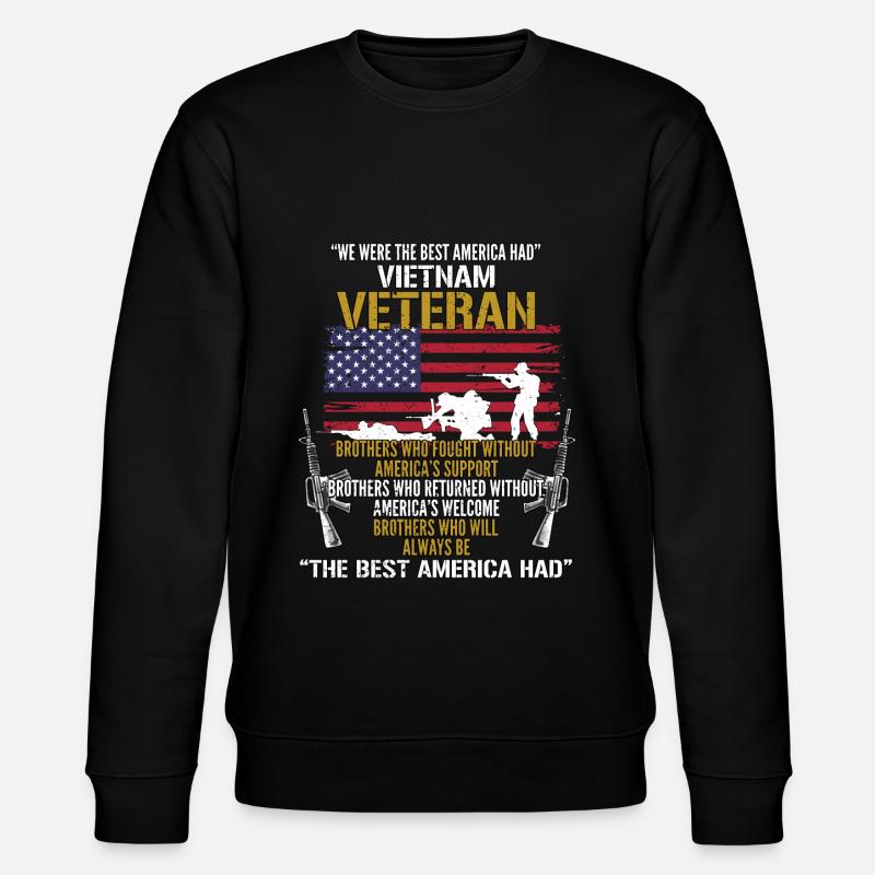 Vietnam Veteran - Stanley/Stella Unisex Bio-Sweatshirt CHANGER  - Schwarz