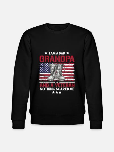 Vietnam Veteran - Stanley/Stella CHANGER Unisex Organic Sweatshirt - black