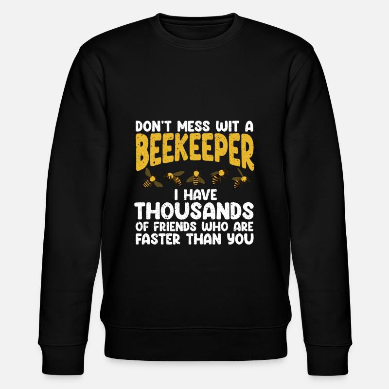 Beekeeper Bees Gift - Stanley/Stella CHANGER Unisex Organic Sweatshirt - black