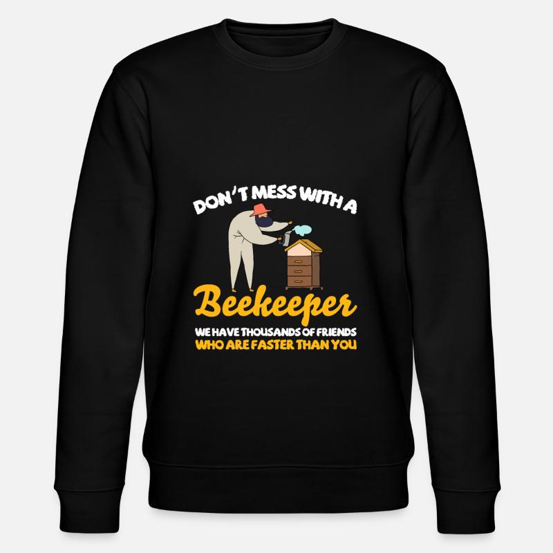 Beekeeper Bees Gift - Stanley/Stella CHANGER Unisex Organic Sweatshirt - black