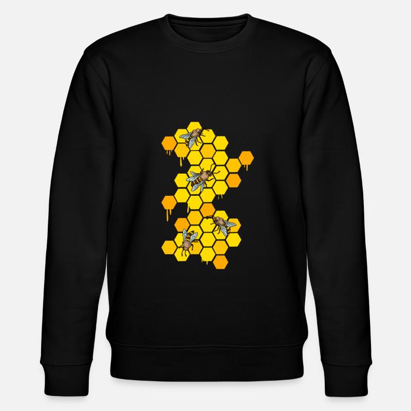 Cadeau d’abeilles apicultrices - Sweat bio CHANGER Stanley/Stella Unisexe - noir