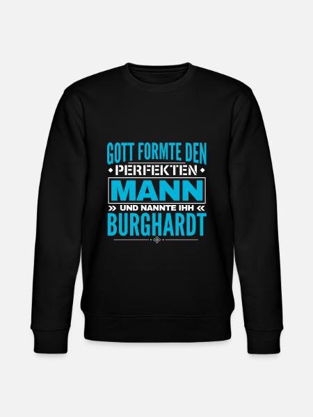 Burghardt Name Design - Stanley/Stella Unisex Bio-Sweatshirt CHANGER  - Schwarz