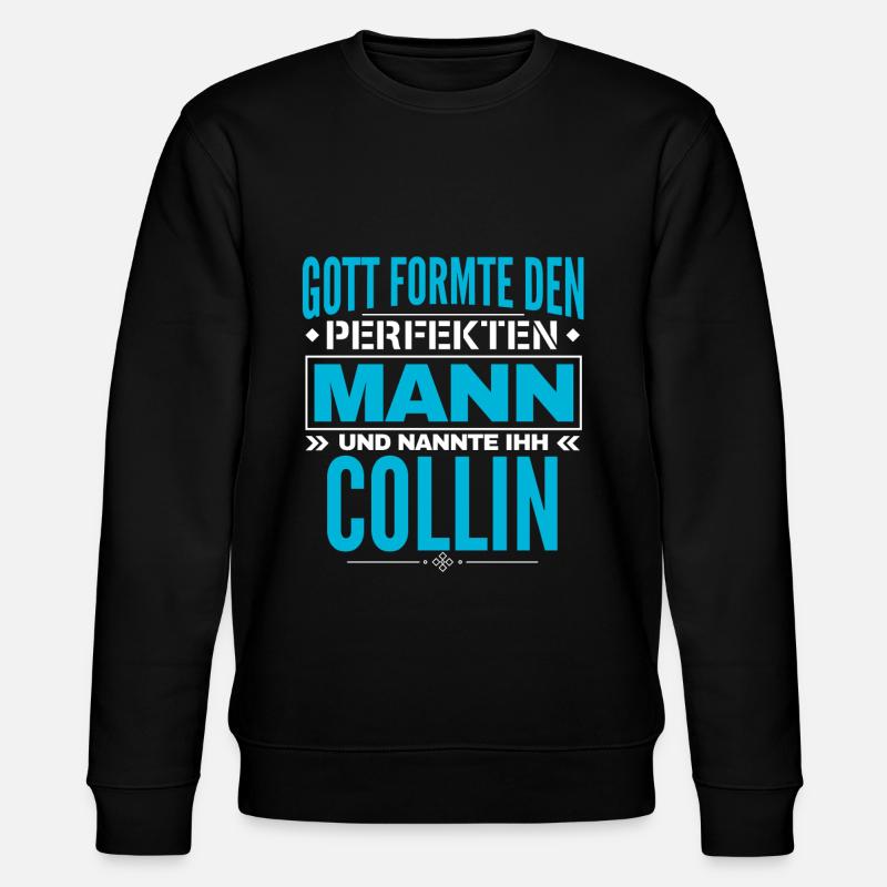 Collin Name Design - Stanley/Stella Unisex Bio-Sweatshirt CHANGER  - Schwarz