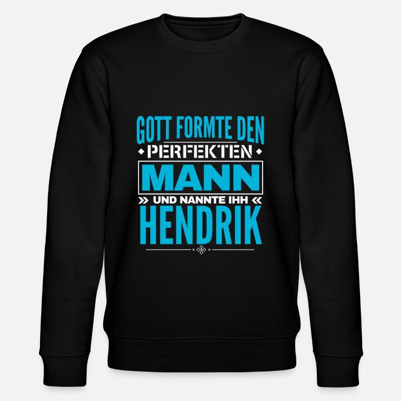 Hendrik Name Design - Stanley/Stella Unisex Bio-Sweatshirt CHANGER  - Schwarz
