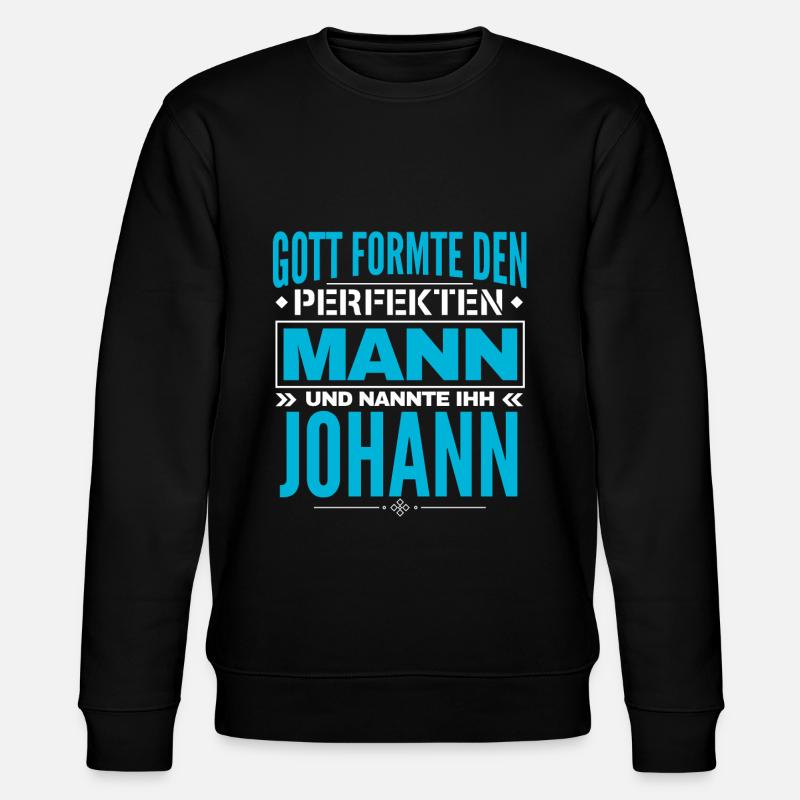 Johann Name Design - Stanley/Stella Unisex Bio-Sweatshirt CHANGER  - Schwarz