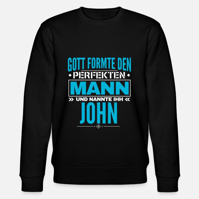 John Name Design - Stanley/Stella Unisex Bio-Sweatshirt CHANGER  - Schwarz