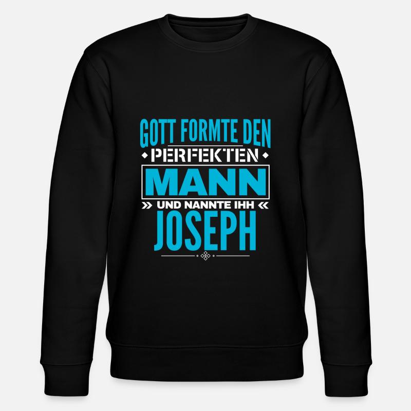 Joseph Name Design - Stanley/Stella Unisex Bio-Sweatshirt CHANGER  - Schwarz