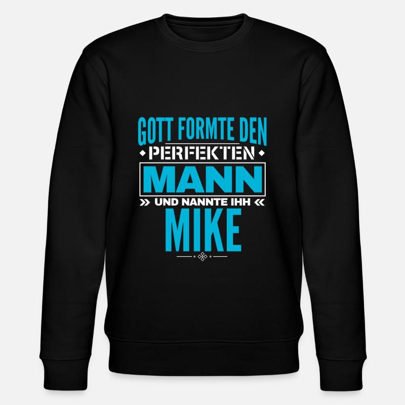 Mike Name Design - Stanley/Stella Unisex Bio-Sweatshirt CHANGER  - Schwarz