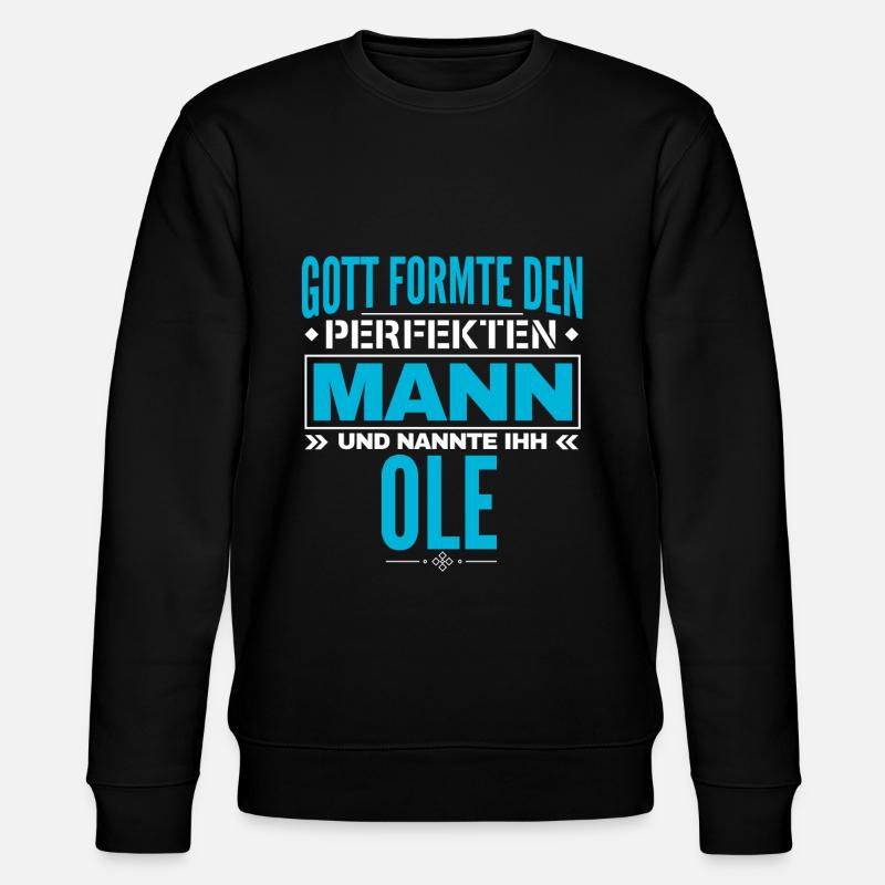 Ole Name Design - Stanley/Stella Unisex Bio-Sweatshirt CHANGER - Schwarz