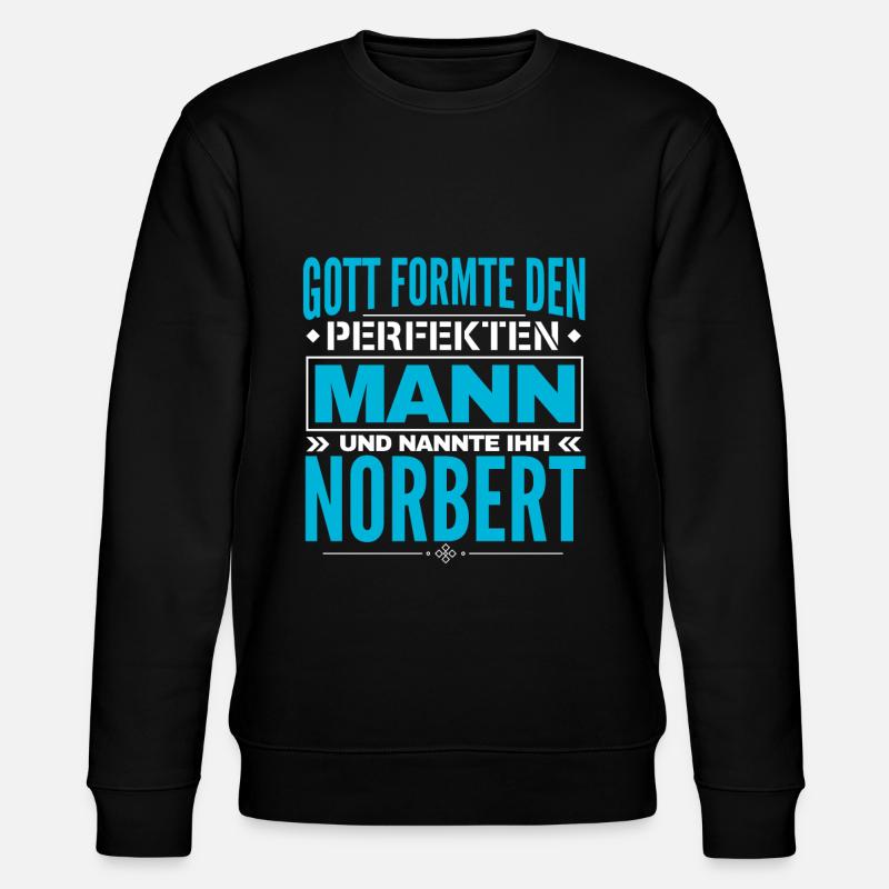Norbert Name Design - Stanley/Stella Unisex Bio-Sweatshirt CHANGER  - Schwarz