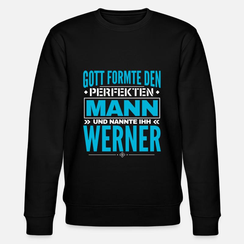 Werner Name Design - Stanley/Stella Unisex Bio-Sweatshirt CHANGER  - Schwarz
