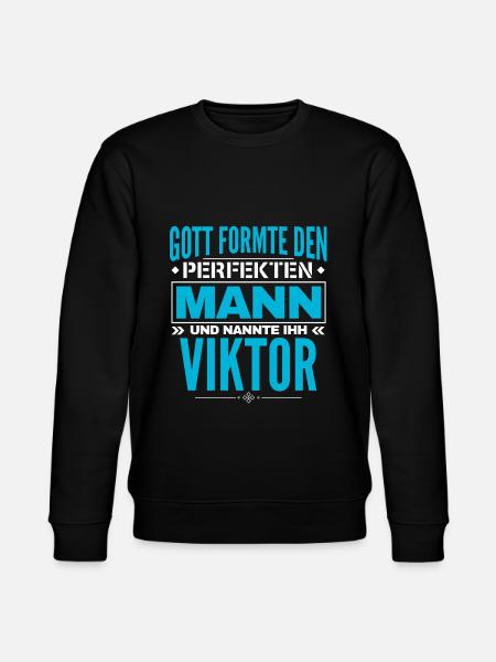 Viktor Name Design - Stanley/Stella Unisex Bio-Sweatshirt CHANGER - Schwarz