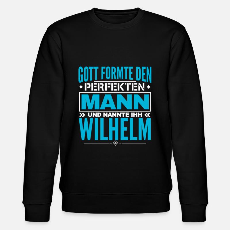 Wilhelm Name Design - Stanley/Stella Unisex Bio-Sweatshirt CHANGER  - Schwarz