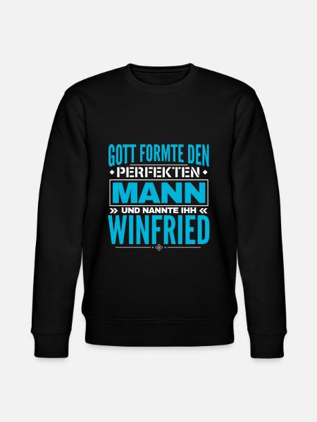 Winfried Name Design - Stanley/Stella Unisex Bio-Sweatshirt CHANGER - Schwarz