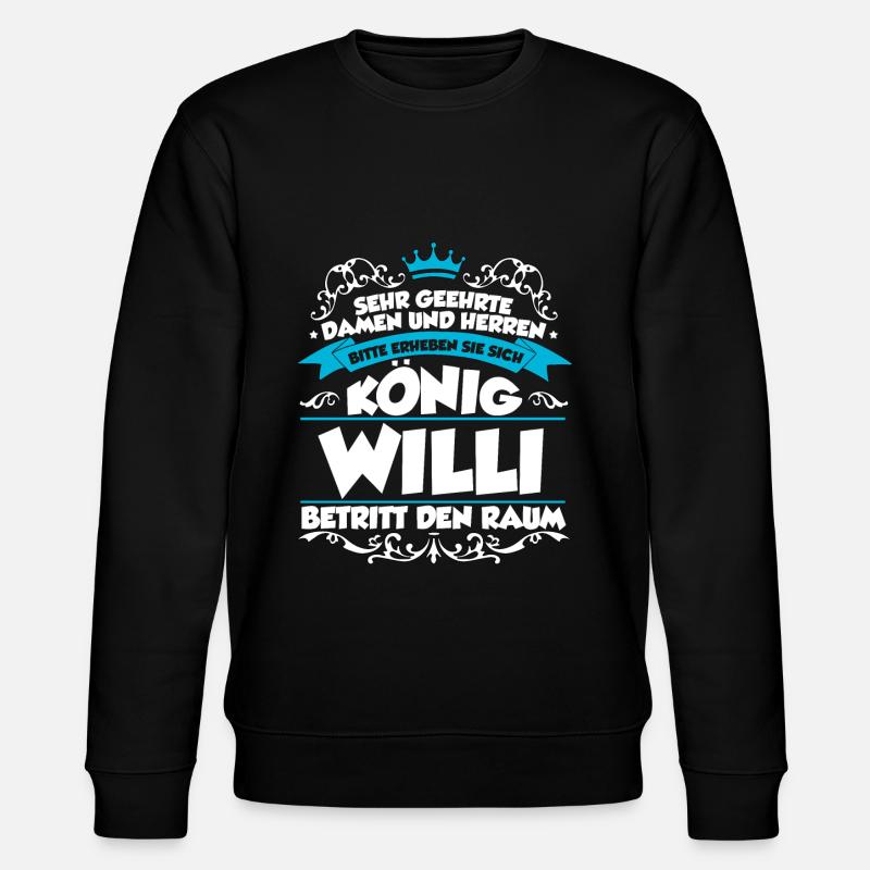 Willi Name Design - Stanley/Stella Unisex Bio-Sweatshirt CHANGER  - Schwarz