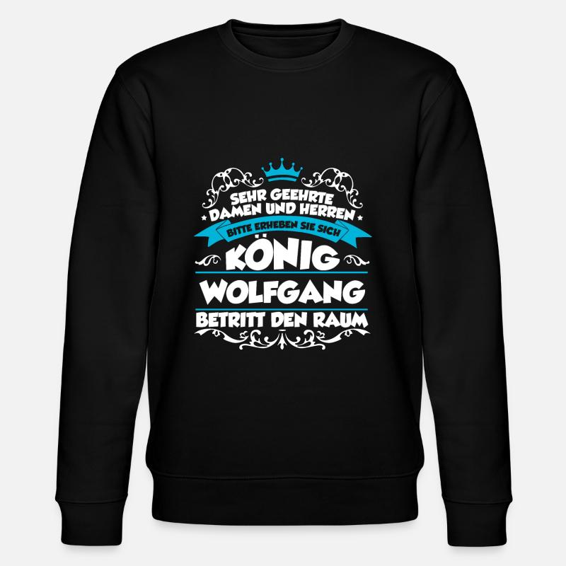 Wolfgang Name Design - Stanley/Stella Unisex Bio-Sweatshirt CHANGER  - Schwarz