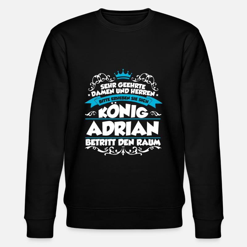 Adrian Name Design - Stanley/Stella Unisex Bio-Sweatshirt CHANGER  - Schwarz