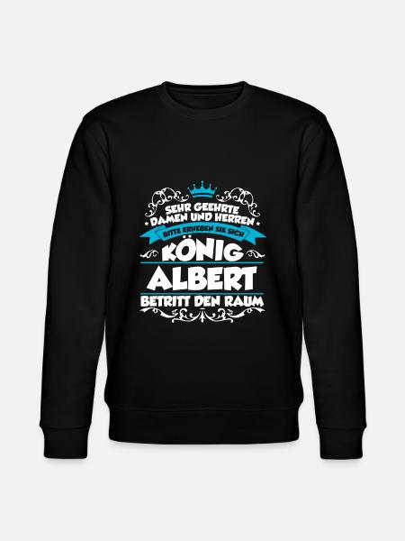 Albert Name Design - Stanley/Stella Unisex Bio-Sweatshirt CHANGER - Schwarz