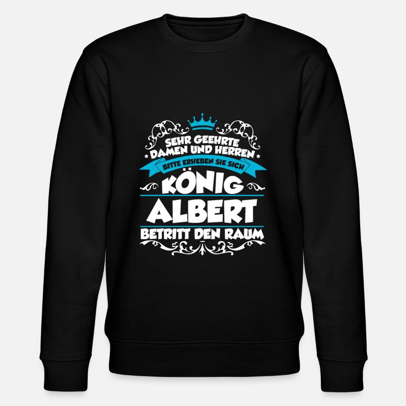 Albert Name Design - Stanley/Stella Unisex Bio-Sweatshirt CHANGER - Schwarz