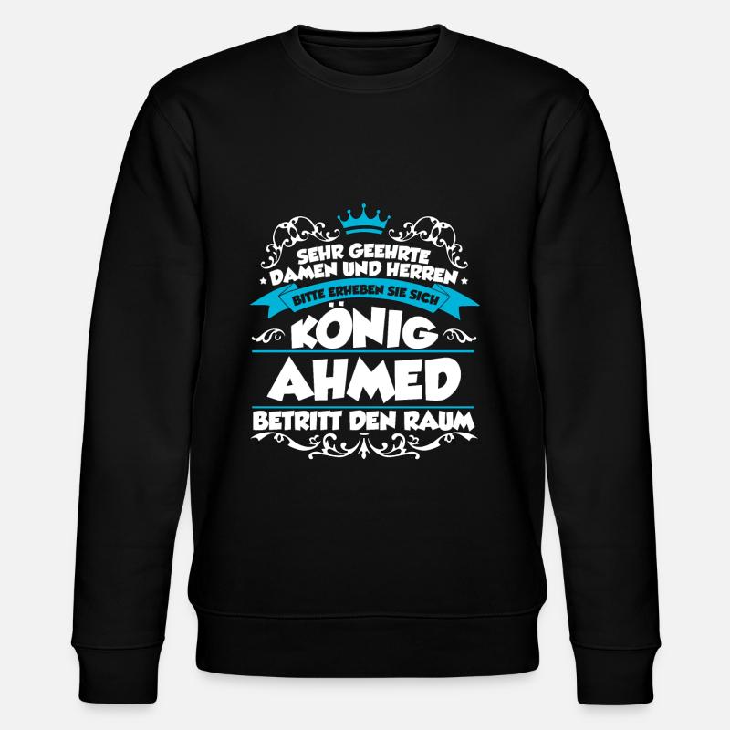 Ahmed Name Design - Stanley/Stella Unisex Bio-Sweatshirt CHANGER - Schwarz