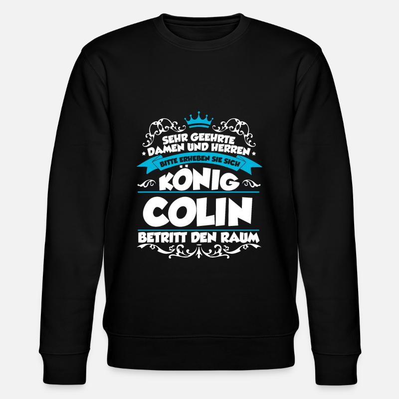 Colin Name Design - Stanley/Stella Unisex Bio-Sweatshirt CHANGER  - Schwarz