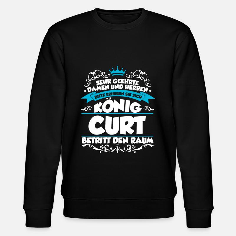 Curt Name Design - Stanley/Stella Unisex Bio-Sweatshirt CHANGER - Schwarz