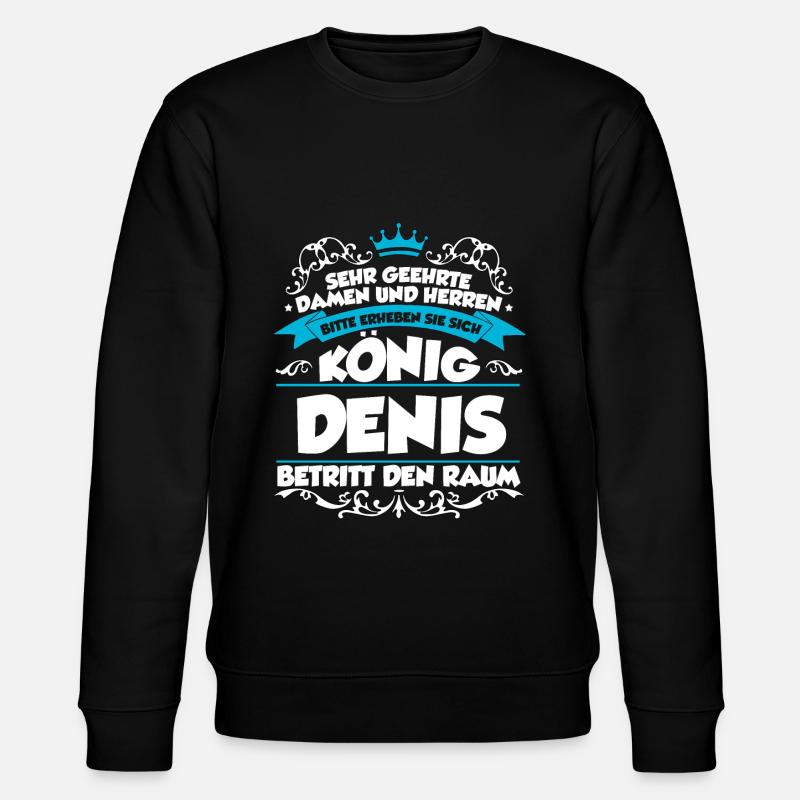 Denis Name Design - Stanley/Stella Unisex Bio-Sweatshirt CHANGER  - Schwarz