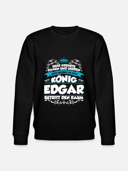 Edgar Name Design - Stanley/Stella Unisex Bio-Sweatshirt CHANGER - Schwarz