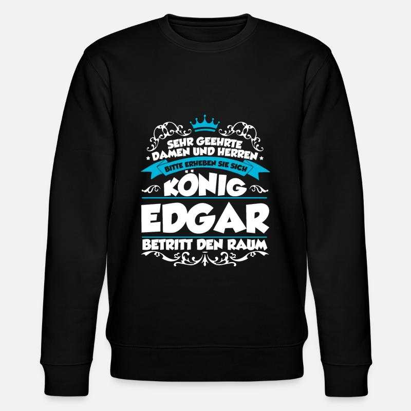 Edgar Name Design - Stanley/Stella Unisex Bio-Sweatshirt CHANGER  - Schwarz