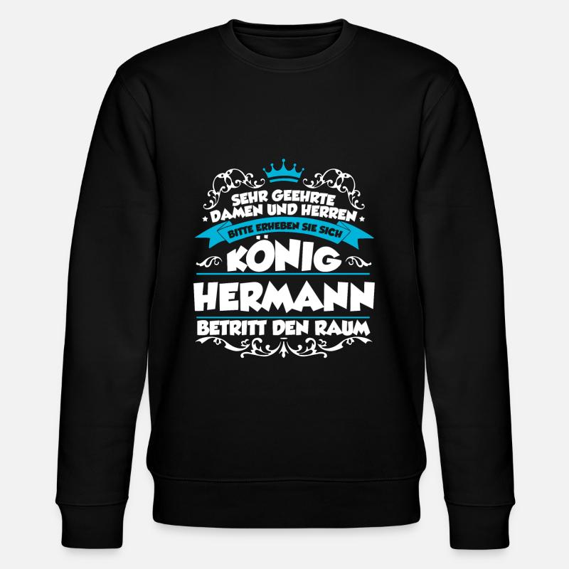 Hermann Name Design - Stanley/Stella Unisex Bio-Sweatshirt CHANGER  - Schwarz