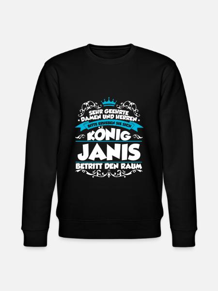 Janis Name Design - Stanley/Stella Unisex Bio-Sweatshirt CHANGER - Schwarz