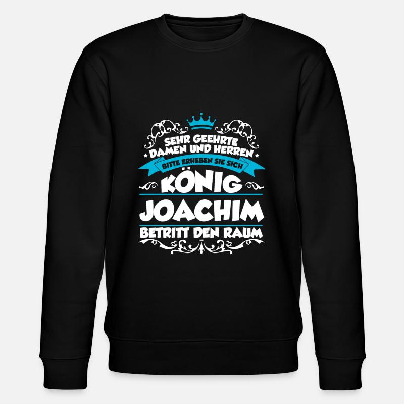 Joachim Name Design - Stanley/Stella Unisex Bio-Sweatshirt CHANGER  - Schwarz