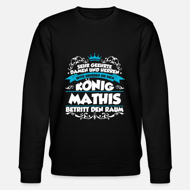 Mathis Name Design - Stanley/Stella Unisex Bio-Sweatshirt CHANGER  - Schwarz