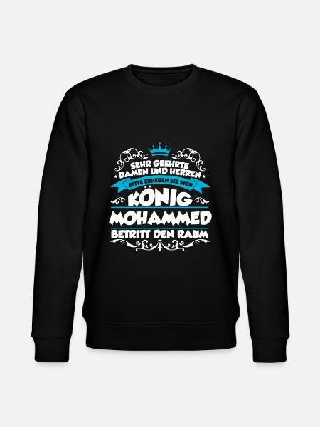 Mohammed Name Design - Stanley/Stella Unisex Bio-Sweatshirt CHANGER  - Schwarz