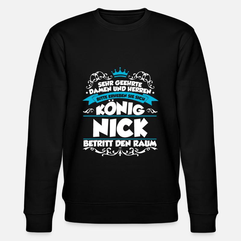 Nick Name Design - Stanley/Stella Unisex Bio-Sweatshirt CHANGER  - Schwarz