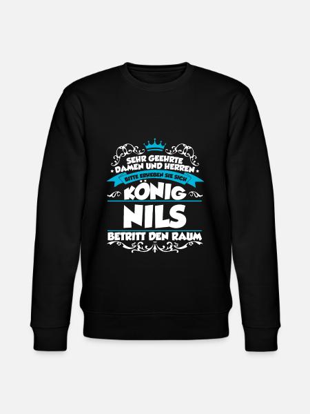 Nils Name Design - Stanley/Stella Unisex Bio-Sweatshirt CHANGER  - Schwarz