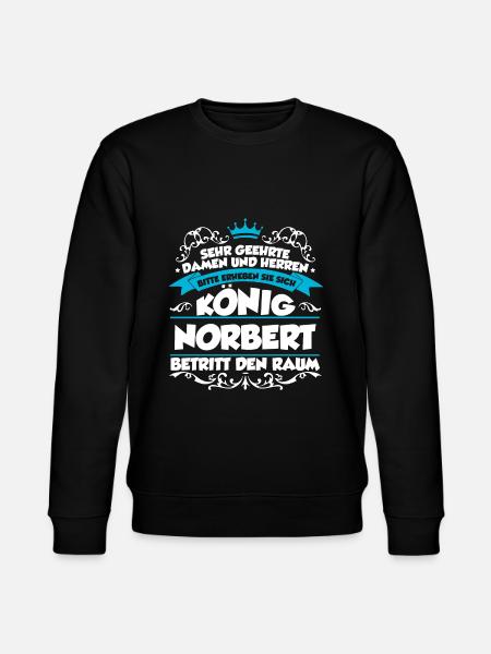 Norbert Name Design - Stanley/Stella Unisex Bio-Sweatshirt CHANGER  - Schwarz