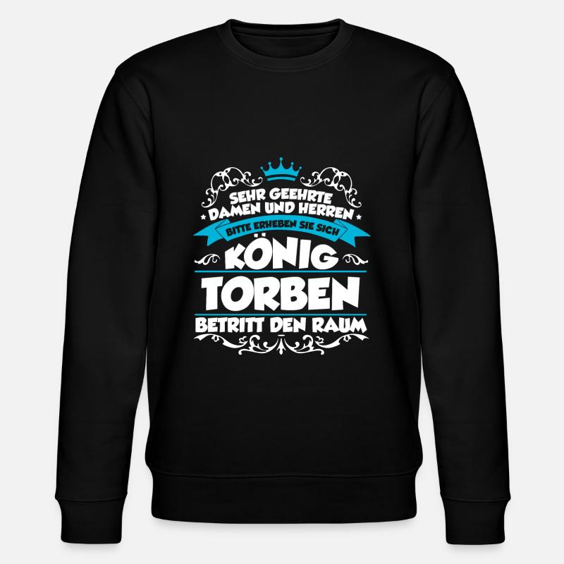 Torben Name Design - Stanley/Stella Unisex Bio-Sweatshirt CHANGER  - Schwarz