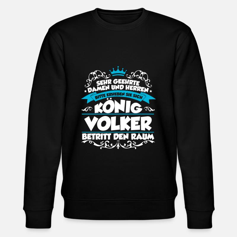 Volker Name Design - Stanley/Stella Unisex Bio-Sweatshirt CHANGER  - Schwarz