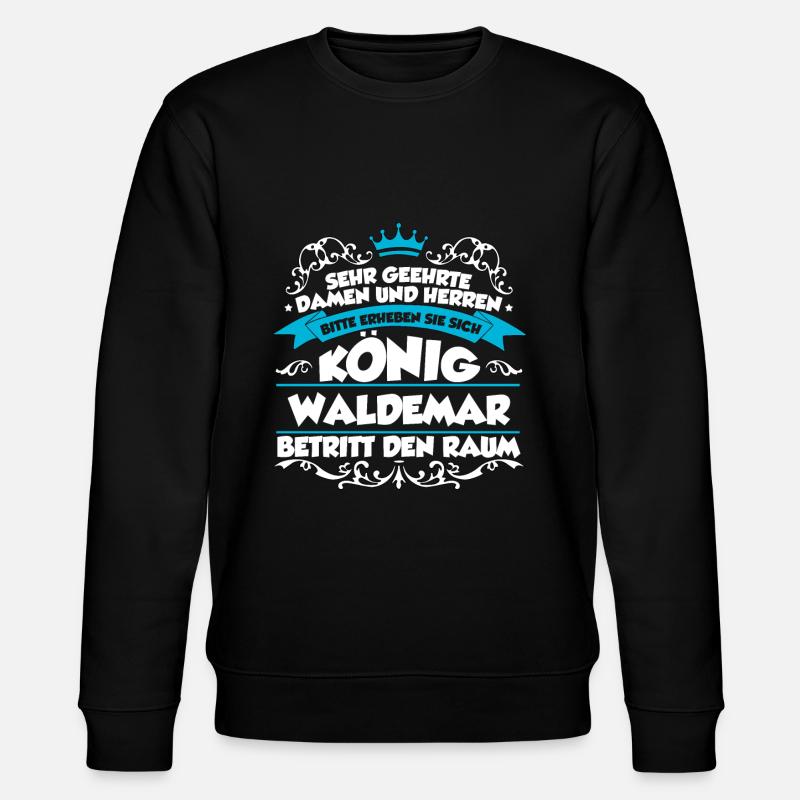 Waldemar Name Design - Stanley/Stella Unisex Bio-Sweatshirt CHANGER  - Schwarz