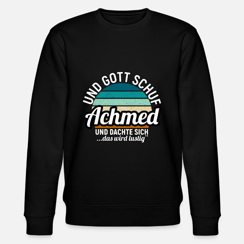 Achmed - Stanley/Stella Unisex Bio-Sweatshirt CHANGER  - Schwarz