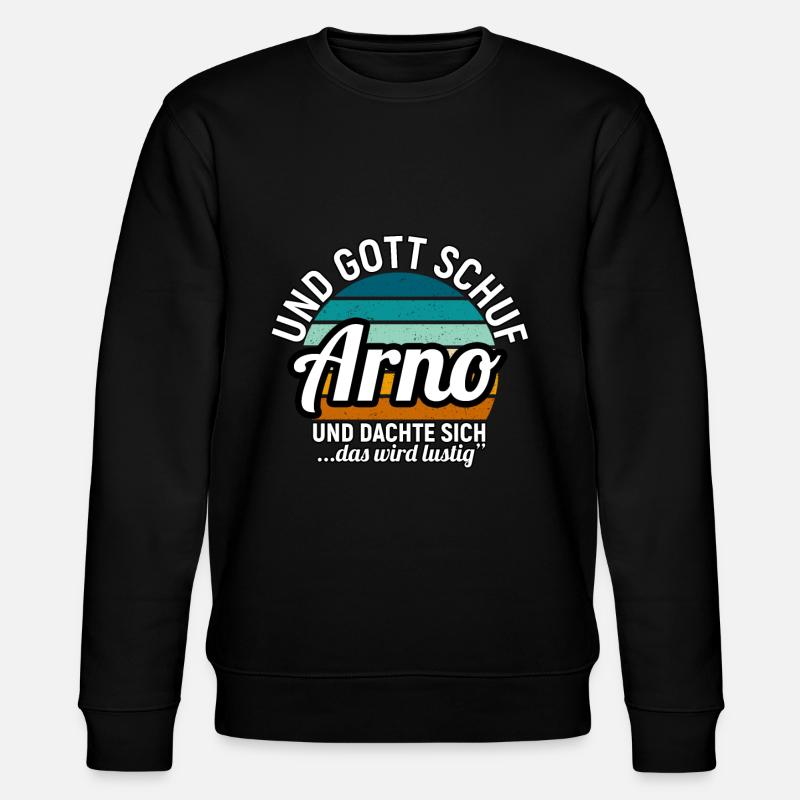 Arthur - Stanley/Stella Unisex Bio-Sweatshirt CHANGER  - Schwarz