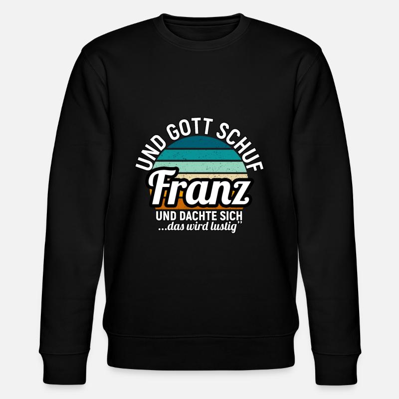 Franz - Stanley/Stella Unisex Bio-Sweatshirt CHANGER  - Schwarz