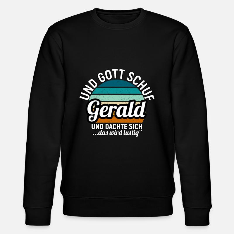 Gerald - Stanley/Stella Unisex Bio-Sweatshirt CHANGER - Schwarz