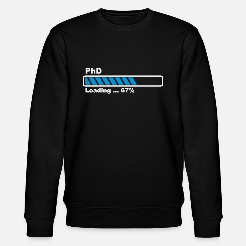 PhD loading bar - Stanley/Stella CHANGER Unisex Organic Sweatshirt - black