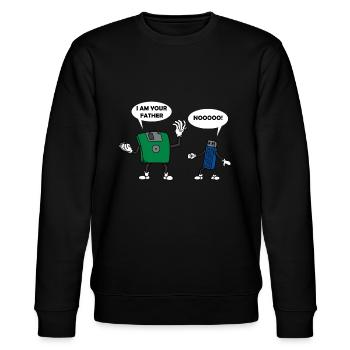 Clé USB cadeau technologie informatique - Sweat bio CHANGER Stanley/Stella Unisexe - noir - Devant - Nik (191cm) & Marisol (170cm)