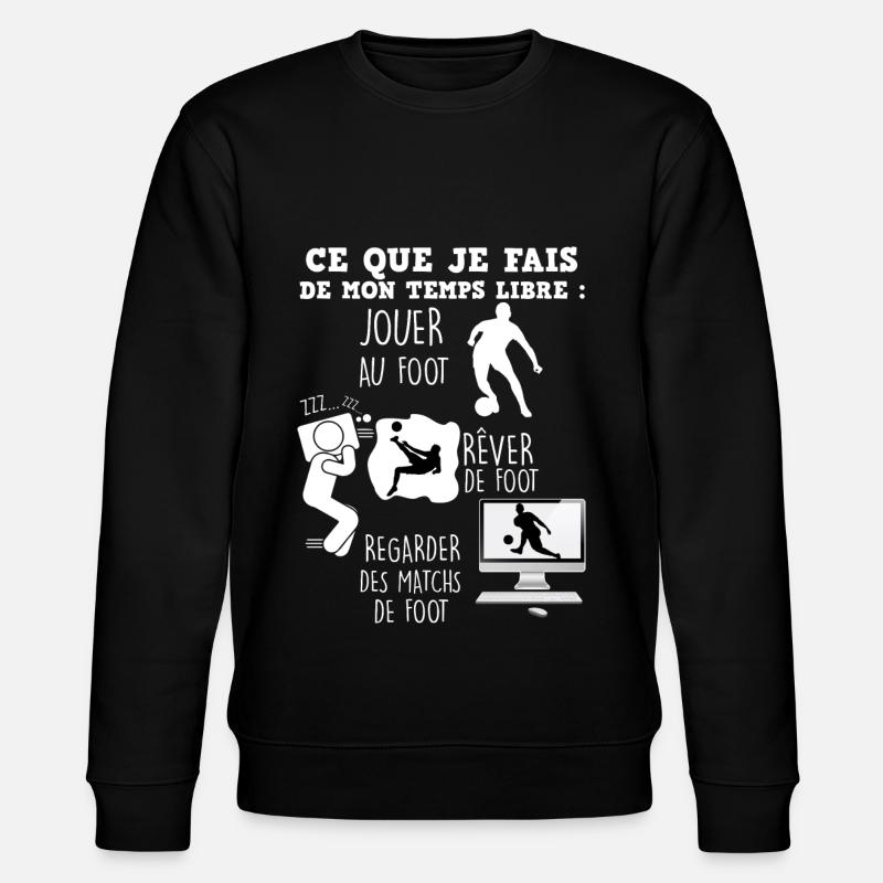 Foot Humour Temps Libre - Sweat bio CHANGER Stanley/Stella Unisexe - noir