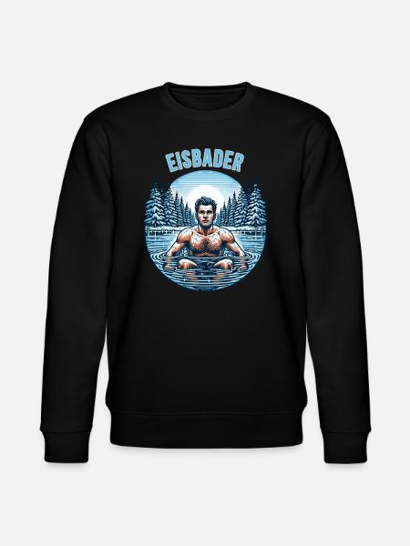 Eisbader – Kältetherapie und Winterschwimmen - Stanley/Stella Unisex Bio-Sweatshirt CHANGER - Schwarz