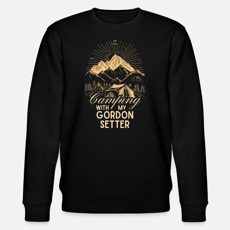 Gordon Setter Camping - Sweat bio CHANGER Stanley/Stella Unisexe - noir